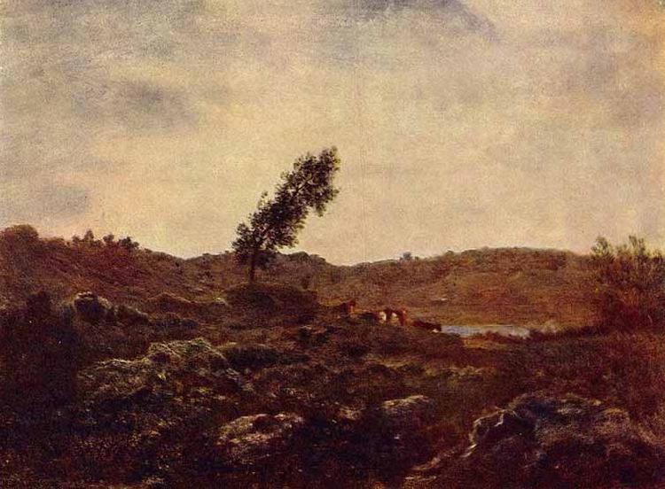 Theodore Rousseau Blick auf Barbizon